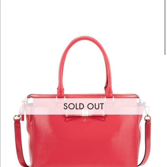 Kate Spade Strawberry Patent Leather Beacon Court Jeanne Satchel Bag - Picture 6 of 8